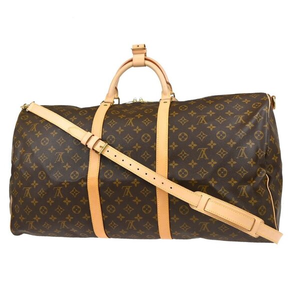 Louis Vuitton Monogram Keepall Bandouliere 60 Duffle Bag M41412 MB0060 165569 - Picture 1 of 11
